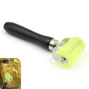 [미국배송] 대부분의 차량을 위한 사이퍼페어 자동차 오디오 방음 롤러 소음 열 필터 고무 자동 차단 애플리케이션 매트 벽지용 압력 휠 도구(녹색)