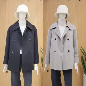 [클리지] DP01 루즈핏 알파카 블랜딩 반코트 CO9WHC02_P377759267