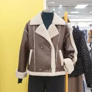 [르피타] DP01 레더 빈티지 무스탕 자켓 L244UJKC03_P377001379