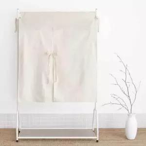 [생활] 인테리어 행거 커버 코튼 길이 조절 1M 내추럴 셀프