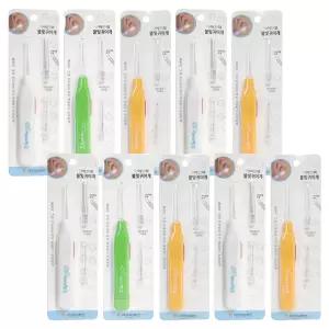 아이천국 불빛 귀이개 X 10개 귀후비개 귀청소 LED 귓밥 제거 집게 면봉