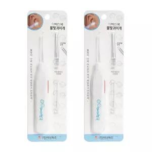 아이천국 불빛 귀이개 X 2개 귀후비개 귀청소 LED 귓밥 제거 집게 면봉
