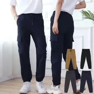 [로즈엘리](26-44까지) 카고 면스판 조거팬츠 빅사이즈 공용바지 5컬러 2026