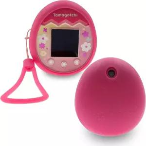 타마고치 픽스 가상 인터랙티브 애완동물 게임기용 Xcivi 실리콘 커버 및 랜야드 새로운 픽스(핑크-핑크)와