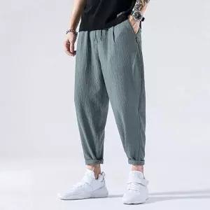 남성 린넨 바지 팬츠 일자 여름 슬랙스