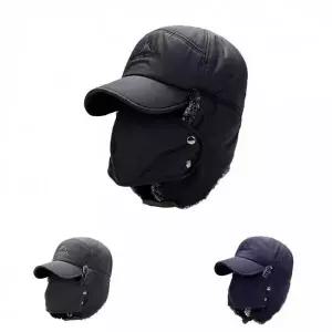 [골드스마일]털모자 캡형 귀돌이 마스크 방한모 겨울 볼캡