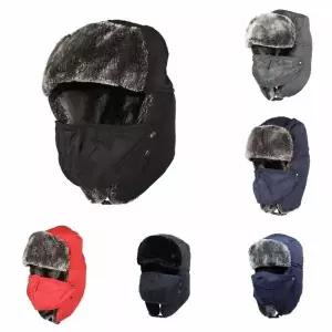 [골드스마일]패딩 마스크 털 방한모 귀도리 AZT0016