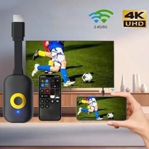 미라스크린 4K 무선 HDMI 어댑터 2.4G/5G HD 커넥터 와이파이 디스플레이 비디오 리시버 미러링 TV 프로젝