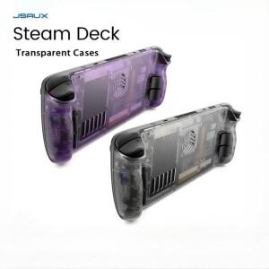 Jsaux 스팀 데크 투명 케이스 커버 게임 콘솔 백 플레이트 Steamdeck 게이머 패드 용 Oled 교체 방열