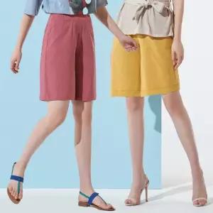 [바이유] 여성 인견 버뮤다 밴딩 쇼츠 2종세트_MC5W