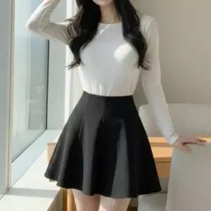 [하프클럽/]여성 데일리 하객 패션 미니 플레어 스커트 바지