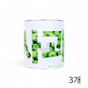 WL 가림 사과잼 X 대용량 WL 와플잼 애플잼 과일쨈 업소용식자재 애플쨈 사과쨈 3Kg 3개