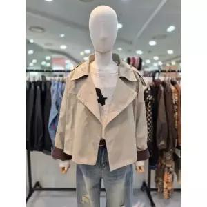 [갤러리아] (르니앤맥코이)루즈핏 소매배색 숏 트렌치(MM11BY401HJY)