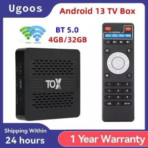 TV 박스 TOX4 RK3528 안드로이드 13 4GB 32GB BT5.0 AV1 1000M LAN 2.4G 5.8G 와이파이 4K 멀티미디어 플레