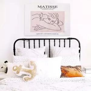 SFr 대형 패브릭 포스터 마티스 라인걸 M 벽장식 인테리어그림 가림천 테피스트리 인테리어액자