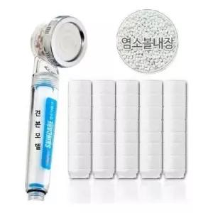 좋은 품질 샤워플러스 아쿠아듀오 염소볼내장 샤워기 샤워플러스 아쿠아듀오 SF-300A 샤워기호환 호환필터