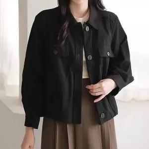 [셀러허브]여성 간절기 점퍼 코튼 자켓 봄 가을 데일리 캐주얼 아우터 (S41280532)