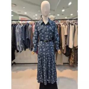 [갤러리아] (르니앤맥코이)플라워 카라넥 데님 롱 원피스(MM10OP400HJY)