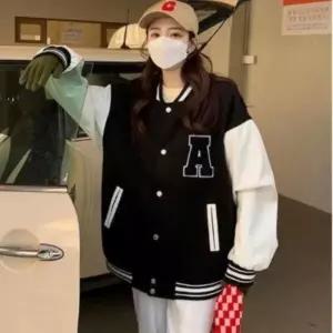 아트박스/신상오픈런 여성용 가을 겨울 오버사이즈 기모 야구 재킷