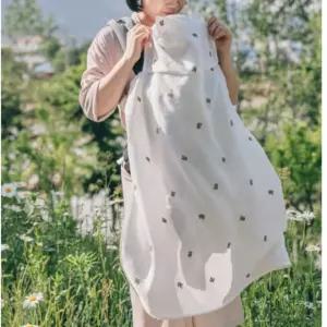 모유 수유 가리개 커버 아기띠 햇빛 덮개 블랭킷 가림막 출산후 산모 선물 인견 선인