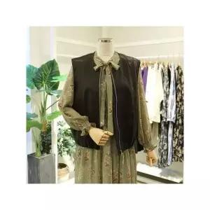 [하프클럽/오픈클로젯]  UI25BVT700 라운드가죽집업베스트