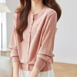 [블랙퀸][블랙퀸] 시폰소매 레이어드 니트 blk004523