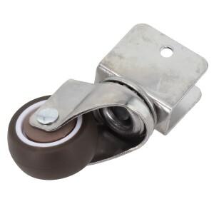 로타리 캐스터 휠 잠금 캐리어 휠 360 ° 회전 가구  침대 무소음 브레이크 포함