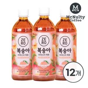 [맥널티] 복숭아 아이스티 제로 500ml 12입