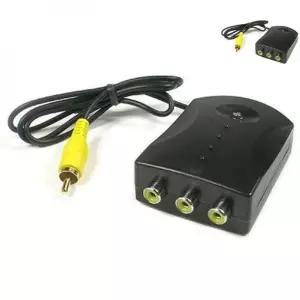 aux케이블 비디오 분배기 RCA 영상 공유기 허브 3대