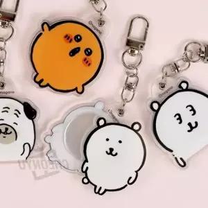 캐릭터 마스터즈 거울 키링 휴대용 키홀더 미러 가방고리