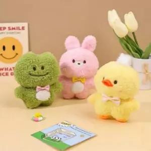 애니멀 보타이 인형키링 꾸안꾸 넥타이 개구리 병아리인형 개구리인형 토끼인형 오리인형