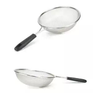 현이몰 튀김 거품 뜰채 건지기 14호 지름 25cm 망간격 1mm 거품건지개 거품거름망 면채망 이유식채반