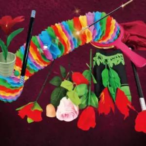 마술세트 꽃마술 용품 어린이도구  7가지 마술트릭 초보용