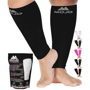 모조 컴프레션 양말 무족 20-30mmHg - 엑스트라 와이드 플러스 사이즈 송아지 슬리브 A604