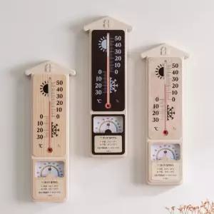 프라픽  국산 벽걸이 실내 온습도계 아날로그 디자인