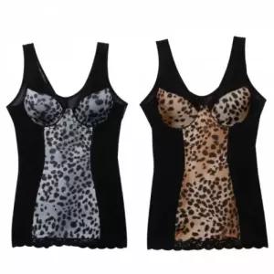 에뜨랑제 호피무늬 와이어 매쉬 바디쉐이프