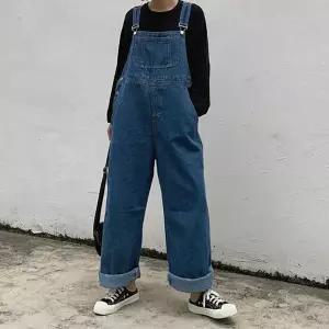 [신세계라이브쇼핑][옷자락] 여자 데일리룩 캐주얼 데님 오버롤 팬츠