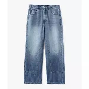 수아레 SUARE 버티컬 스트라이프 컷 데님 팬츠 SBESHLPT070 951437