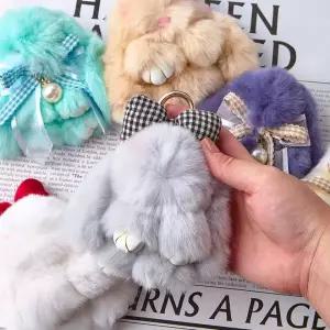 토끼 인형 키링 미니 지갑잠금고리