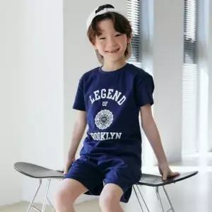 상하복세트 아동 여름상하복 어린이 주니어세트 네이비 두벌코디