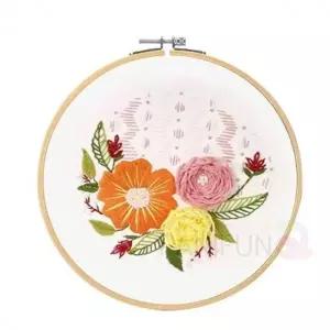 DIY 프랑스자수 금잔화 자수용품 프랑스자수키트 프랑스자수DIY 프랑스자수세트 프랑스십자수