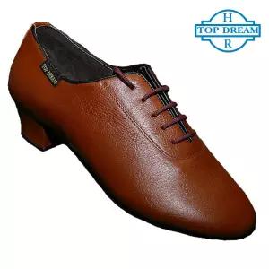 탑드림 남성 라틴댄스화 1000 (밤색가죽) 연습화 라틴 라인 모던 사교 째즈 탱고 살사 방송
