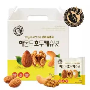 너츠브라더 하루한줌견과 견과삼총사 아몬드호두캐슈넛 30봉 선물세트