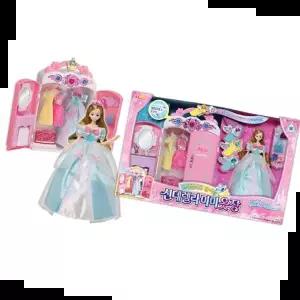 인형놀이 여아 선물 즐거운 옷입히기 신데렐라 미미 옷장