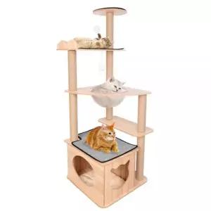 딩동펫 고양이 캣타워 스크래쳐 휴식 용품 다묘 추천 가든 5단