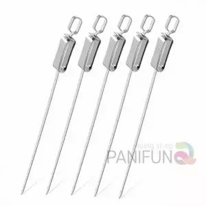 슬라이드 바베큐꼬치 5p 45cm 캠핑꼬치 닭꼬치꼬챙이 꼬치구이꼬치 바베큐꼬챙이 캠핑꼬치세트