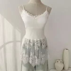 [하프클럽/]여자 데일리 페미닌 레이스 프릴 레이어드 나시