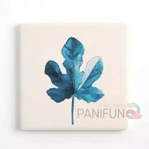 규조토컵받침 2p 메이플 컵뚜껑 사각코스터 꽃병받침 티코스터 잔받침