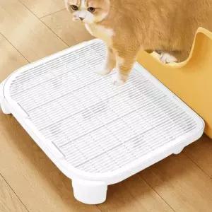 딩동펫 고양이 화장실 모래발판 사막화방지 높이조절 중형