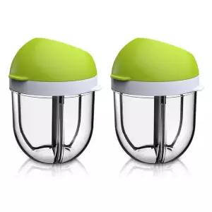 유미 분유 케이스 보관용 휴대용 외출 준비물 그린 X2